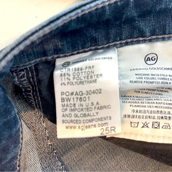 EUC, AG women’s denim, size 25R, the legging ankle, super skinny ankle - Picture 10 of 10